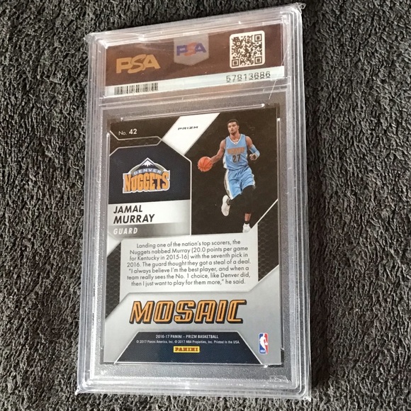 JAMAL MURRAY 2016 Prizm ROOKIE Card MOSAIC HOLO RC - Denver NUGGETS - Picture 2 of 2